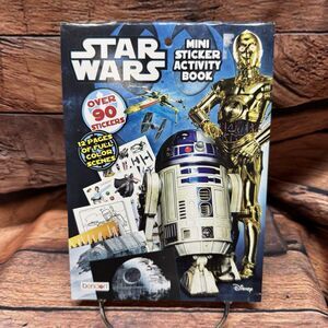 Star Wars Mini Sticker Activity Book 90+ Stickers R2-D2 C-3PO 12 Movie Scenes